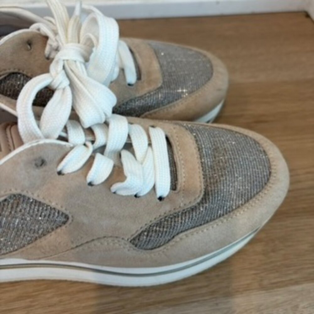 ** Hogan platform Gold Sneakers Size 37 - Picture 4 of 10